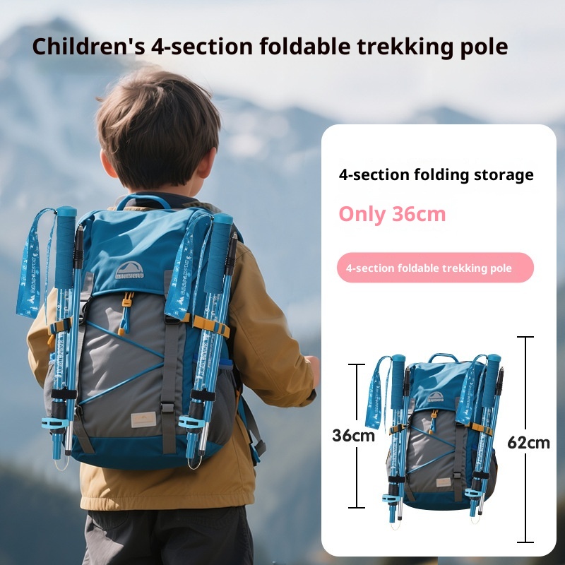001 Bastone da passeggio ultraleggero pieghevole per bambini da 32 cm, per arrampicata e trekking_voghion.com