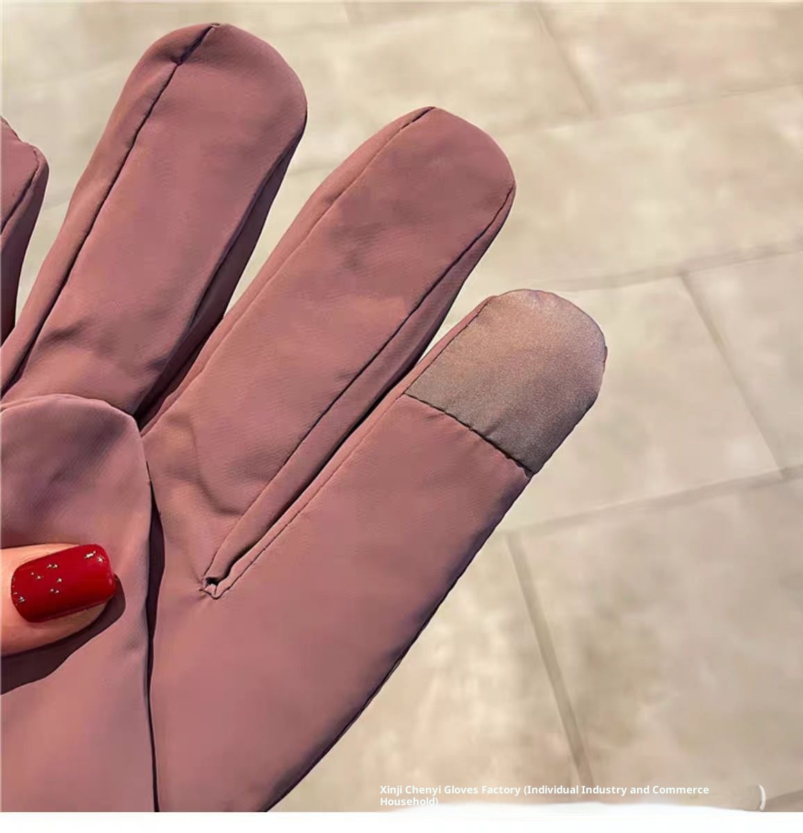 001 Women's Gloves For Cycling, Windproof, Waterproof, Touchscreen, Fleece-lined, Thickened, Electric Bike, Bowknot, Winter_voghion.com