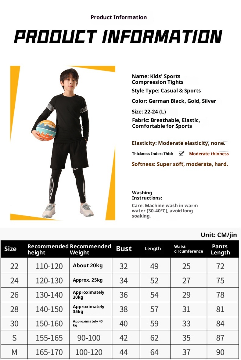 001 Maglia intima da sci attillata per bambini, ad asciugatura rapida, foderata in pile, per autunno e inverno, per sport, basket e calcio, allenamento interno_voghion.com