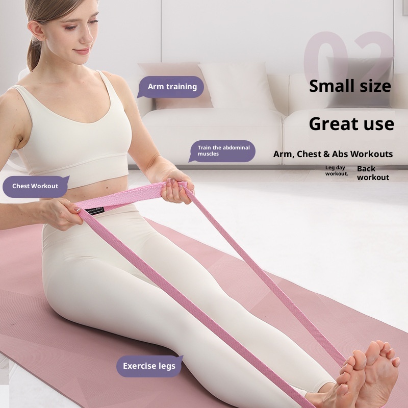 001 208 Fascia elastica per esercizi di apertura della schiena con resistenza elevata in lattice per yoga e danza_voghion.com