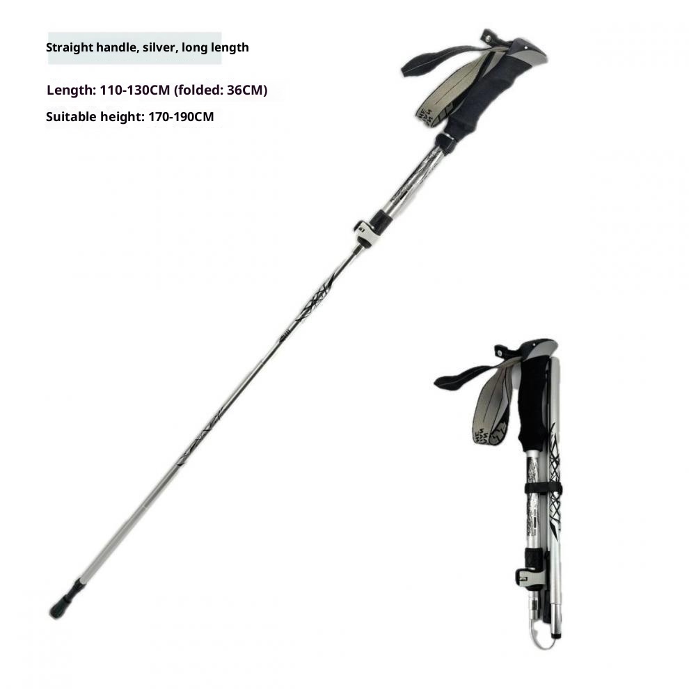 001 Anti-Slip Folding Trekking Pole Elderly 4-Section Walking Stick Telescopic Aluminum Alloy Cane Wholesale Hot Sale_voghion.com