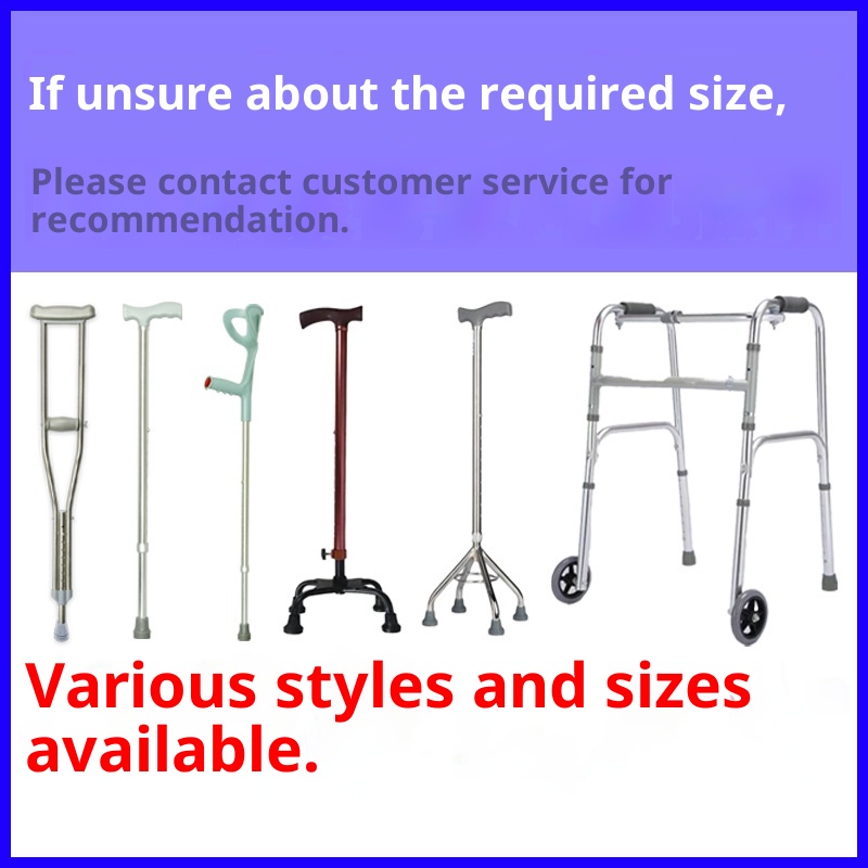 Accessoires pour béquilles doubles sous les aisselles 001 Canne à quatre roues Aide à la mobilité Housse de chaise Coussinet antidérapant en caoutchouc résistant à l'usure Doux_voghion.com