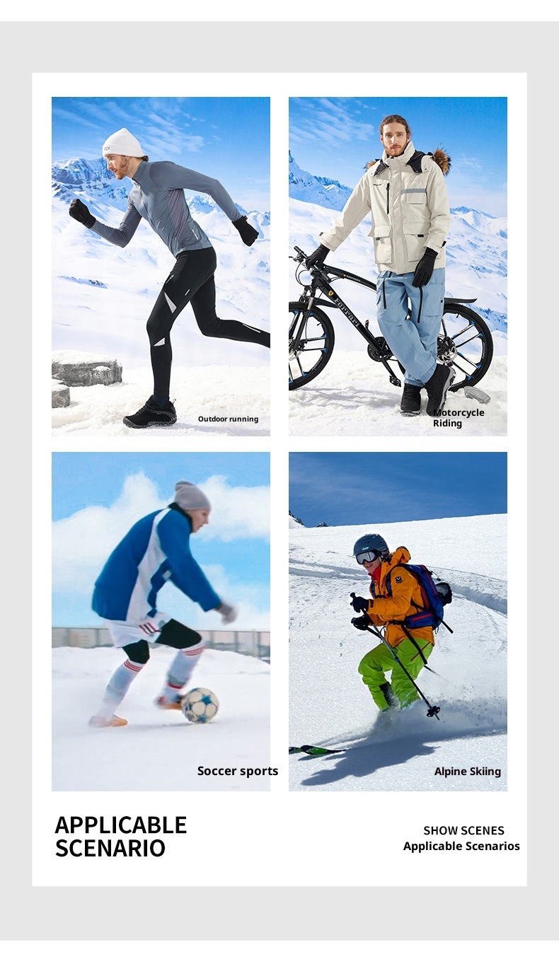 ActiveGo Winter-Skihandschuhe für Damen und Herren, Outdoor-Reithandschuhe, Touchscreen-kompatibel, rutschfest, winddicht, kältebeständig, fleecegefüttert, warm_voghion.com
