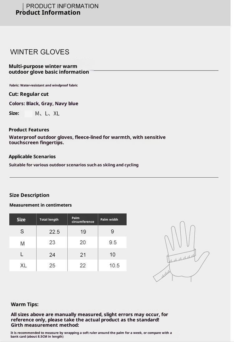 001 Guanti invernali caldi e antifreddo per sci, equitazione, ciclismo, sport, touchscreen, foderati in pile, impermeabili, antivento_voghion.com