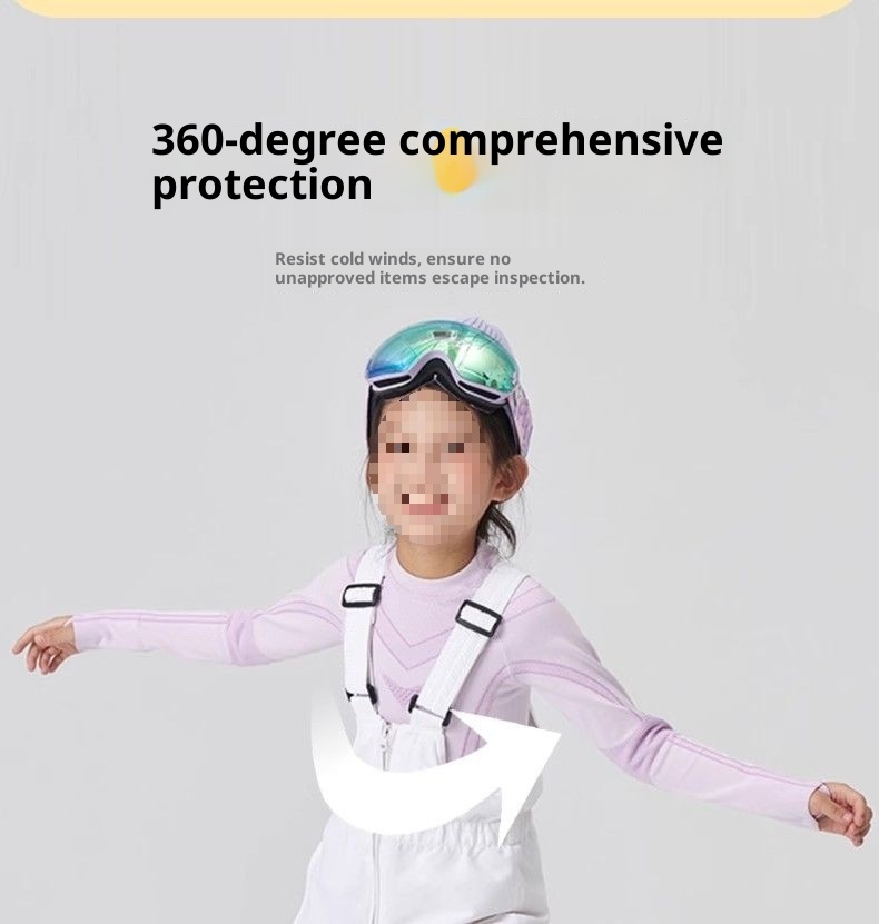 001 H3X Maglia intima da sci per bambini ad asciugatura rapida, foderata in pile, termica, traspirante, traspirante, a compressione, funzionale_voghion.com