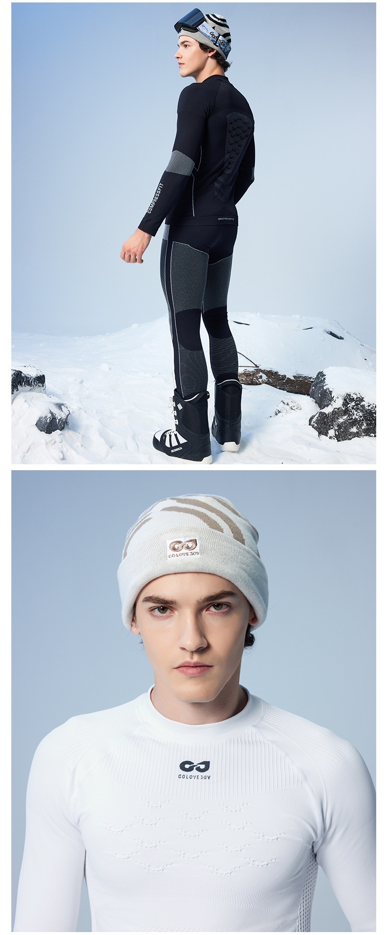 001 Men's Quick-Dry Skiing Jacket Winter Outdoor Cycling Running Mountaineering Sports Functional Compression Base Layer_voghion.com