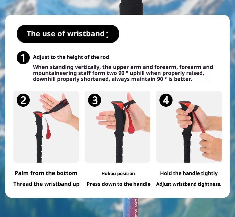 001 7075 Bastone da passeggio telescopico antiscivolo professionale ultraleggero in lega di alluminio per esterni_voghion.com