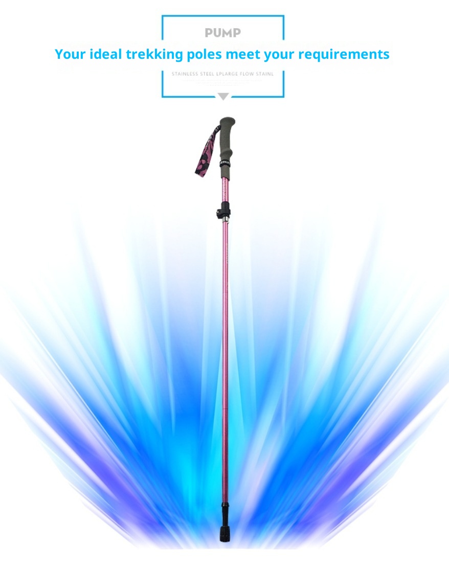 001 Mini bastone da passeggio in fibra di carbonio per bambini, leggero, pieghevole, da escursionismo, per esterni, portatile, attrezzatura da arrampicata_voghion.com