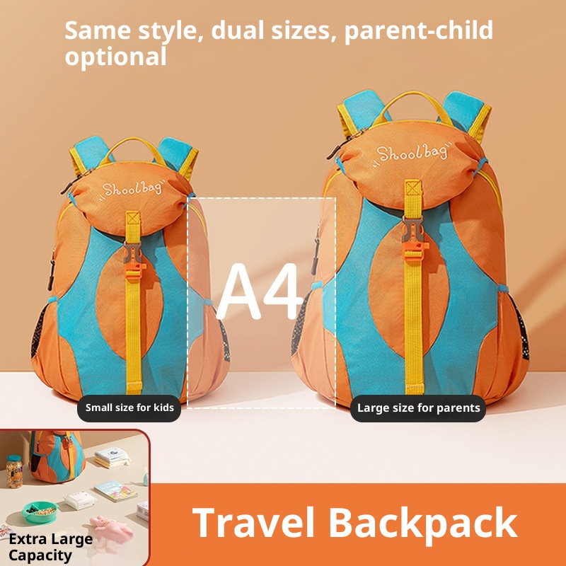 001 Parent-Child Hiking Travel Children Study Couple Spring Outing Backpack Waterproof Outdoor Sports Climbing Bag_voghion.com