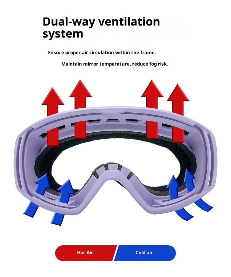 001 Occhiali da neve per bambini, ragazzi e ragazze, traspiranti, antiappannamento, cilindrici, da uomo_voghion.com