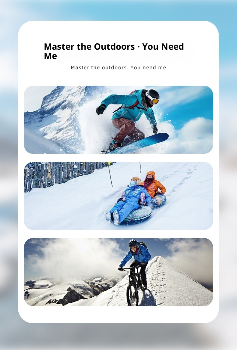 ActiveGo Cute Cat Ski Gloves For Women Winter Split Finger Outdoor Riding Windproof Waterproof Coldproof Fleece Lined Thickened_voghion.com