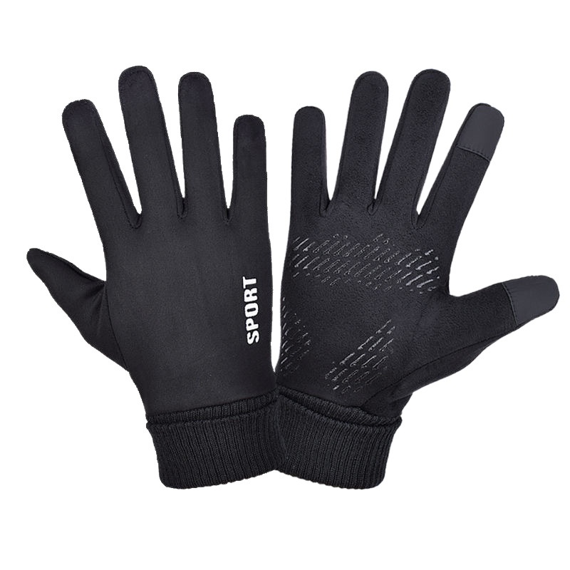 001 Guanti invernali caldi e antifreddo per sci, equitazione, ciclismo, sport, touchscreen, foderati in pile, impermeabili, antivento_voghion.com