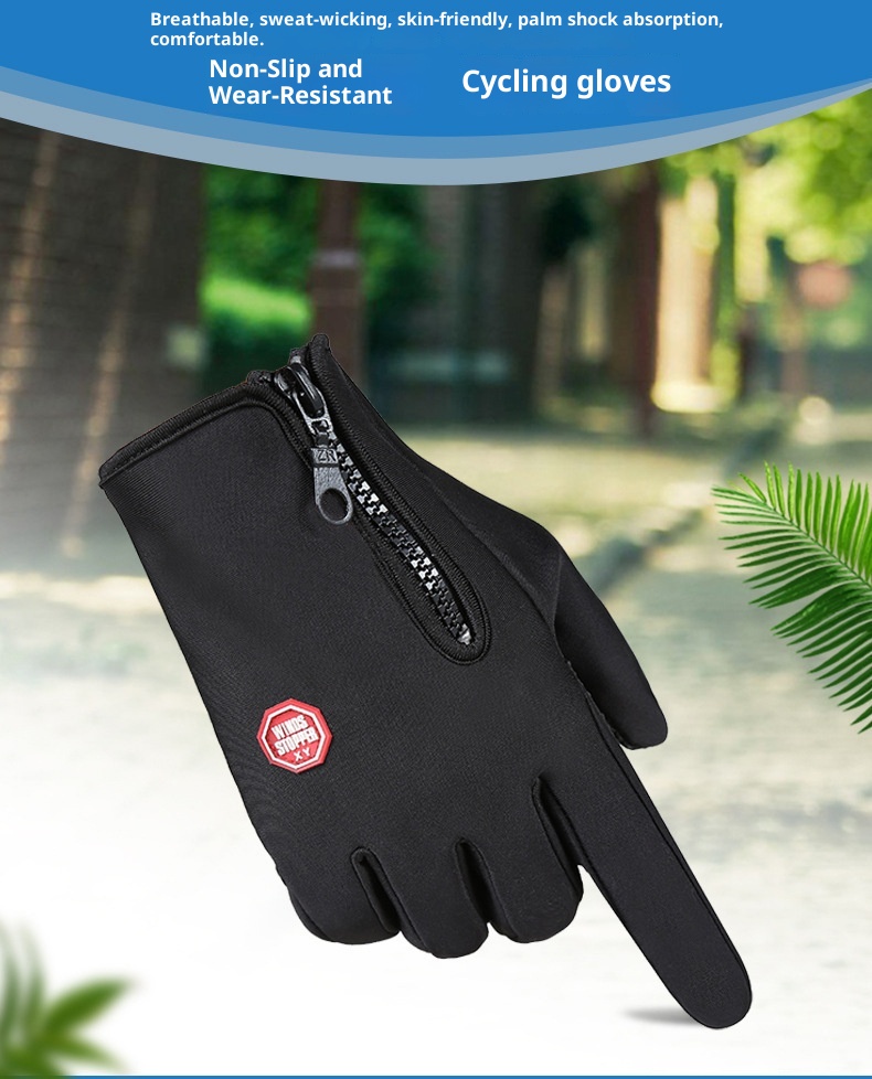 001 Outdoor Fietsen Sport Skiën Bergbeklimmen Handschoenen Herfst Winter Touchscreen Antislip Waterdicht Winddicht Fleece Warm_voghion.com