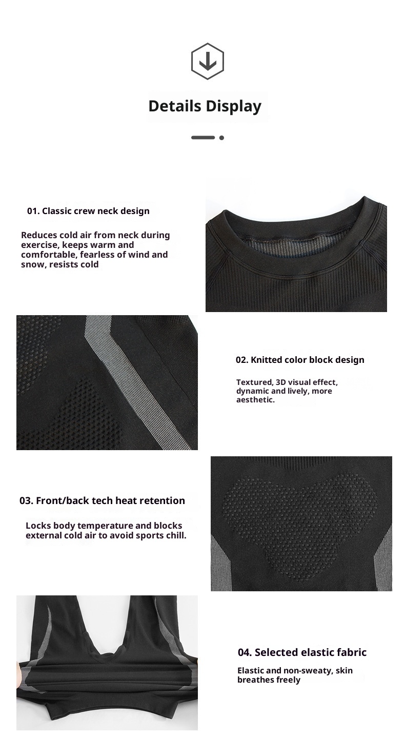 001 Running Sports Ski Quick-Dry Base Layer For Men And Women Cycling Outdoor Thermal Underwear TZ5576-Te P70 Control 138_voghion.com