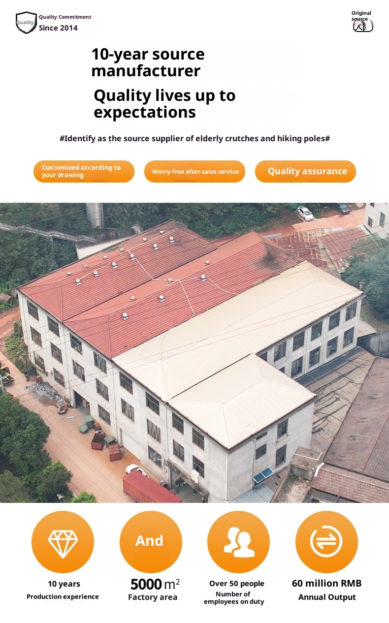 001 6061 Aviation Aluminum Alloy Cleye Outdoor Hiking Telescopic Trekking Pole Walking Stick Crutch Four Section Straight_voghion.com