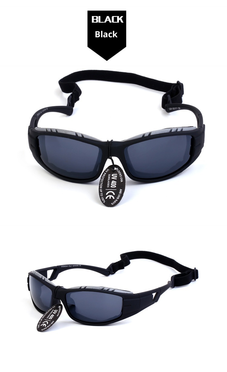 001 Kayak Patlamaya Dayanıklı Rüzgar Geçirmez Açık Hava Bisiklet Gözlüğü Motosiklet Spor Güneş Gözlüğü 1226_voghion.com