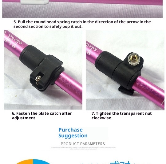 001 Mini bastone da passeggio in fibra di carbonio per bambini, leggero, pieghevole, da escursionismo, per esterni, portatile, attrezzatura da arrampicata_voghion.com