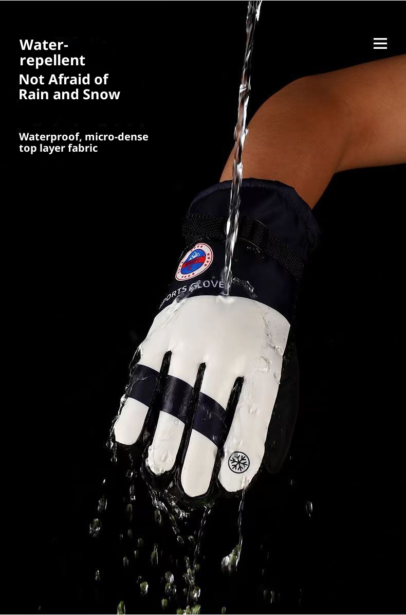001 Outdoor Ski For Men And Women, Waterproof Sports Cycling Winter Warm Non-Slip Thickened Gloves_voghion.com