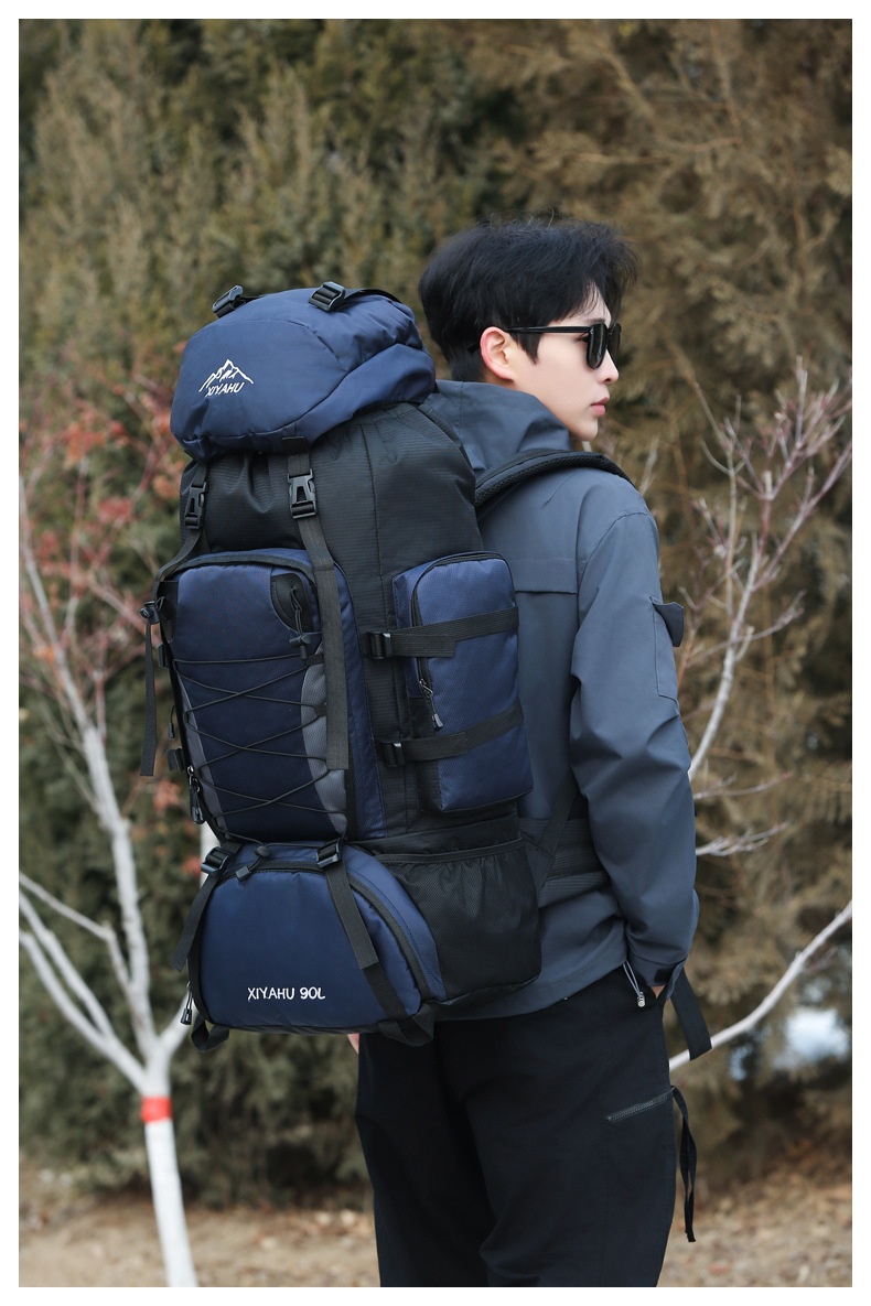 001 Nuovo zaino da 90 litri per alpinismo, leggero e impermeabile, da uomo, casual, da viaggio, da escursionismo, da campeggio_voghion.com