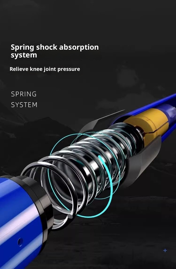 001 Telescopic Folding Oudoor Men And Women Climbing Equipmen Ani-Slip Trekking Pole Walking Sick Ulra-Ligh_voghion.com