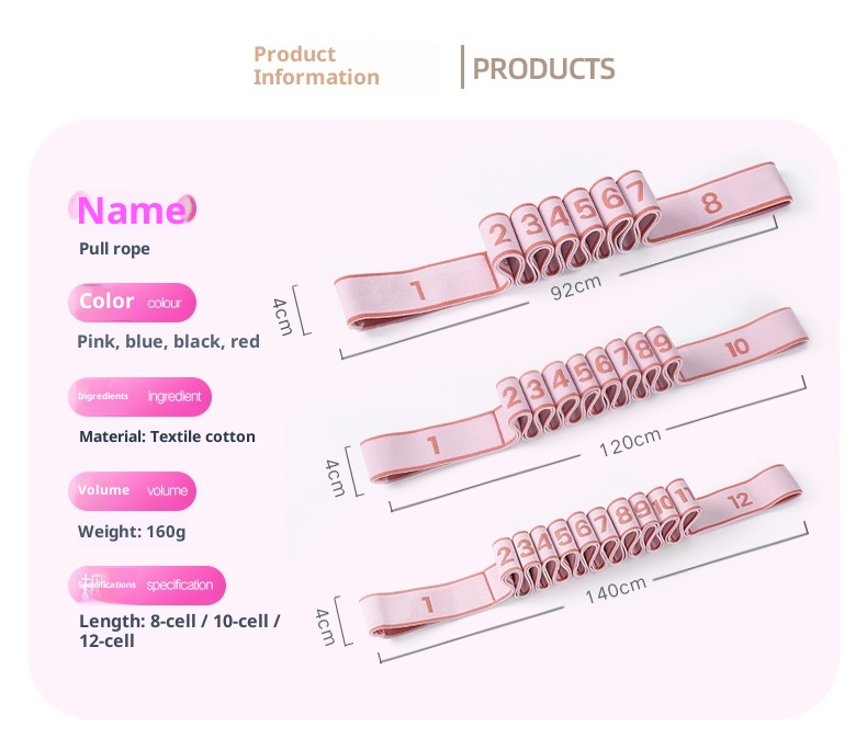 001 Danza Speciale Digitale 10 12 Griglie Yoga Esercizio di Stretching per Bambini Fasce di Resistenza Allenamento_voghion.com