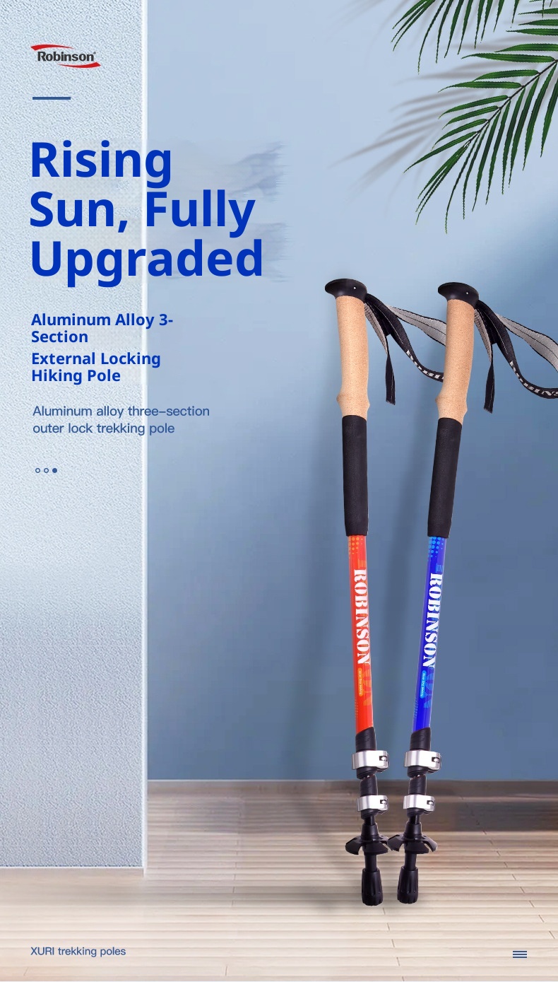 001 Robinson Dreiteiliges, ultraleichtes, tragbares Teleskop-Wanderzelt aus Aluminiumlegierung mit externem Schloss und für Outdoor-Sportarten wie Wandern und Spazierengehen_voghion.com