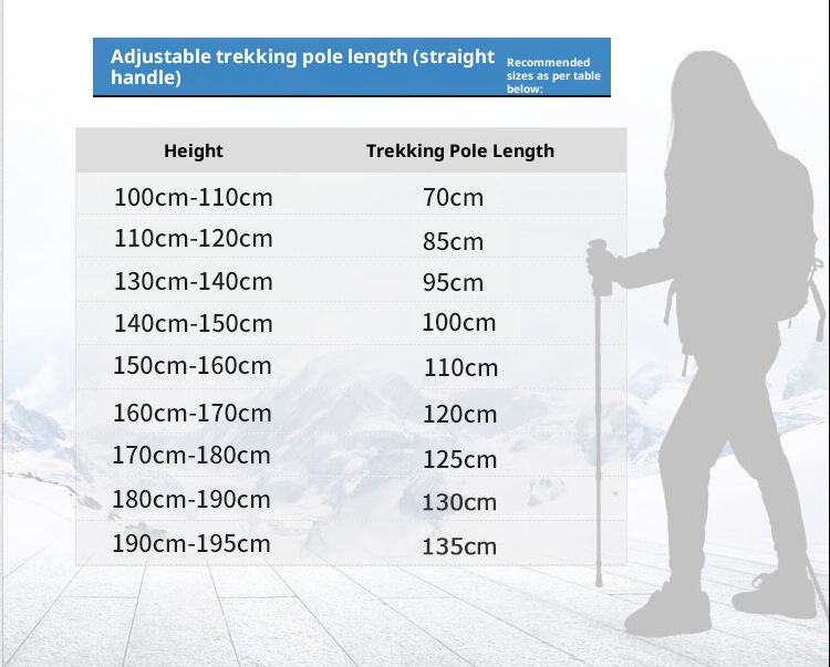 001 Telescopico 7075 Manico in schiuma stampata con lavorazione personalizzata Fibbia in metallo Bastone da trekking Antiscivolo Leggero Arrampicata_voghion.com