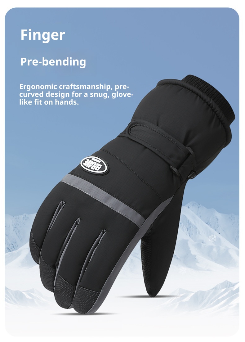 001 Nuovi guanti da sci da uomo, invernali, impermeabili, caldi, foderati in pile, spessi, antifreddo, carini, in cotone per studenti, per donne_voghion.com