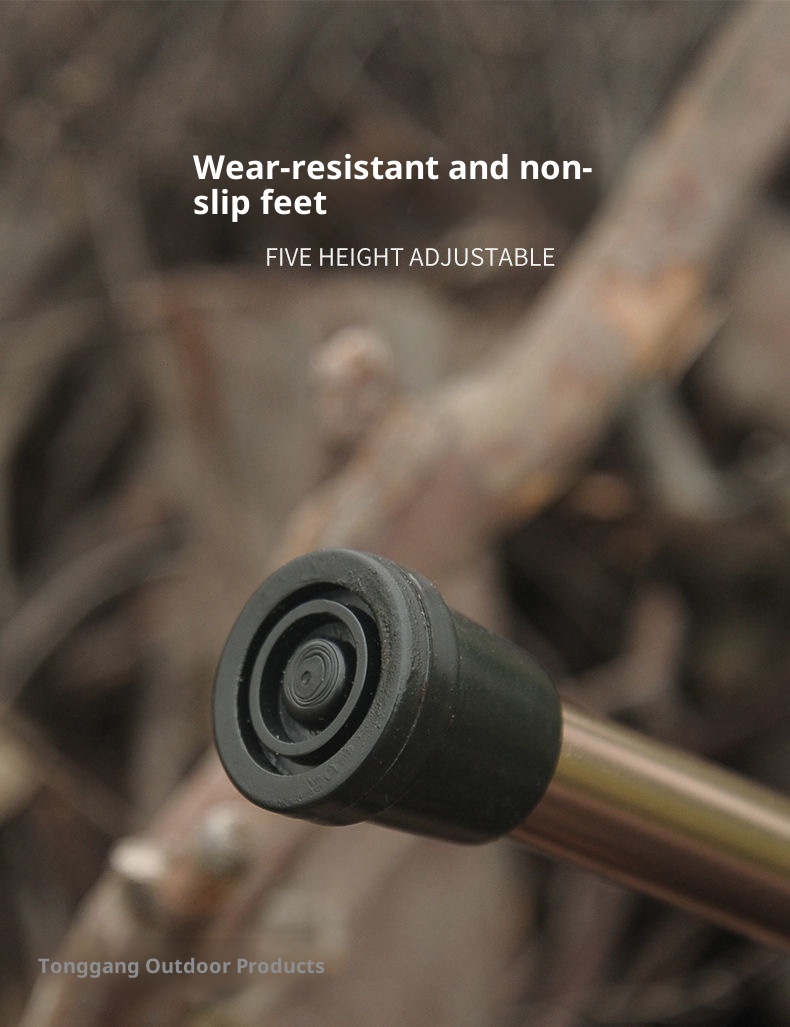 001 Unisex-Wanderstock aus Aluminiumlegierung, faltbar, rutschfest, für Senioren, für den Outdoor-Bereich_voghion.com