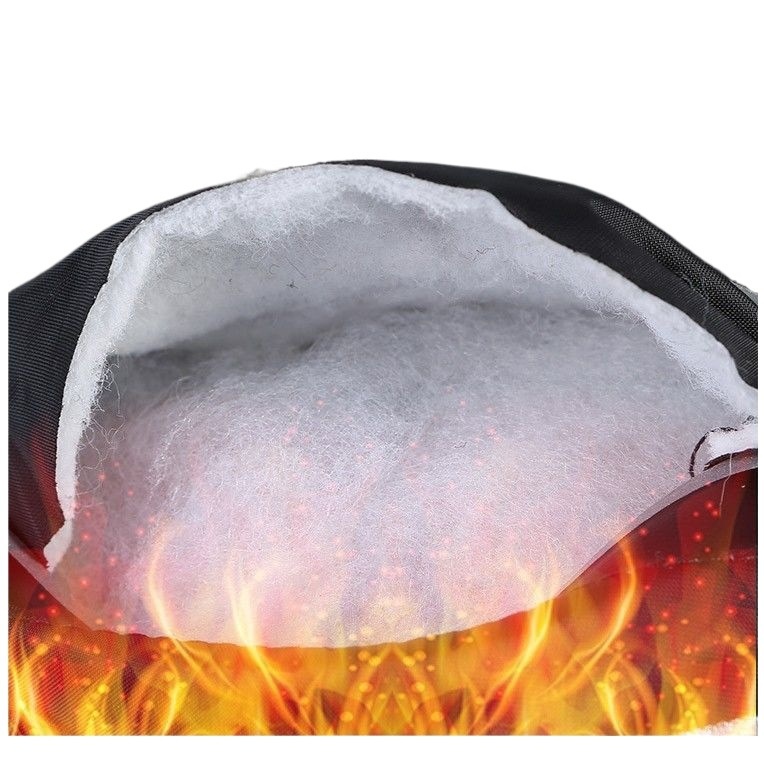 001 Herren-Skihandschuhe aus gefütterter, dicker Baumwolle, warm, winddicht, kältebeständig, wasserdicht, ideal für Studenten, Radfahrer, Motorradfahrer und den Winter._voghion.com