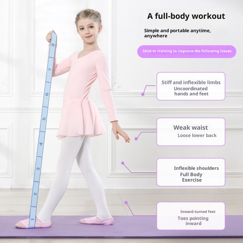 001 Danza Speciale Digitale 10 12 Griglie Yoga Esercizio di Stretching per Bambini Fasce di Resistenza Allenamento_voghion.com