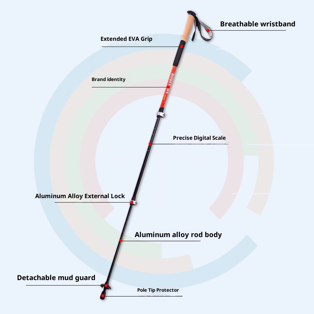 001 Robinson Dreiteiliges, ultraleichtes, tragbares Teleskop-Wanderzelt aus Aluminiumlegierung mit externem Schloss und für Outdoor-Sportarten wie Wandern und Spazierengehen_voghion.com