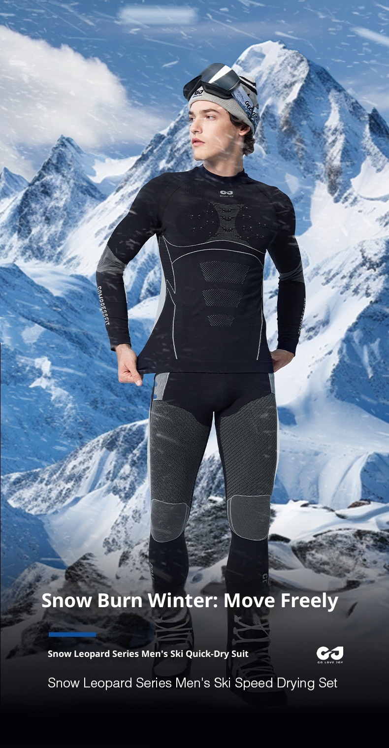 001 Men's Quick-Dry Skiing Jacket Winter Outdoor Cycling Running Mountaineering Sports Functional Compression Base Layer_voghion.com