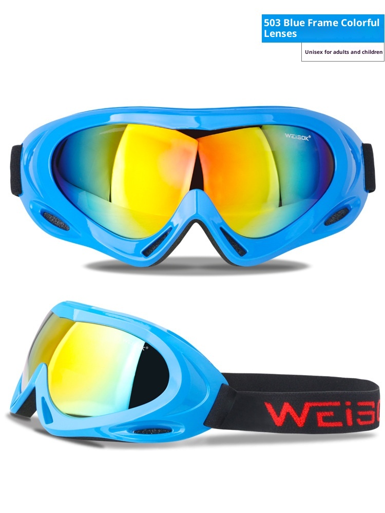 Gafas de montaña de una sola capa para adultos y niños (modelo 001). Resistentes al viento y al polvo. Fabricante de equipos de esquí para exteriores. Envío directo._voghion.com