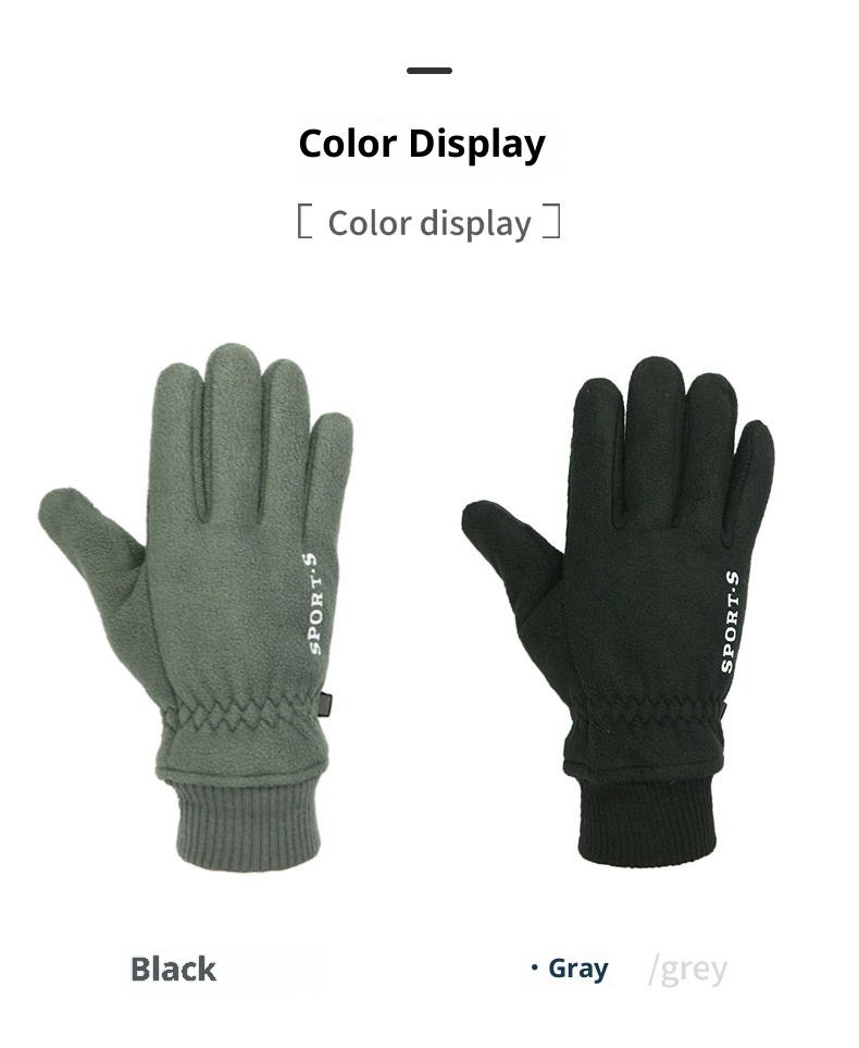 001 Winter Fleecegefütterte Thermohandschuhe für Outdoor-Aktivitäten wie Radfahren, Autofahren und Touchscreen-Bedienung_voghion.com