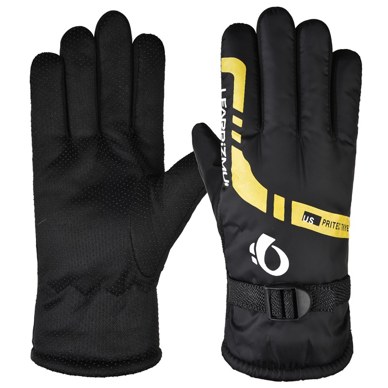 001 Winter Men's Riding Thickened Warm Fashion Street Vendor Supply Ski Motorcycle Electric Bike Gloves_voghion.com