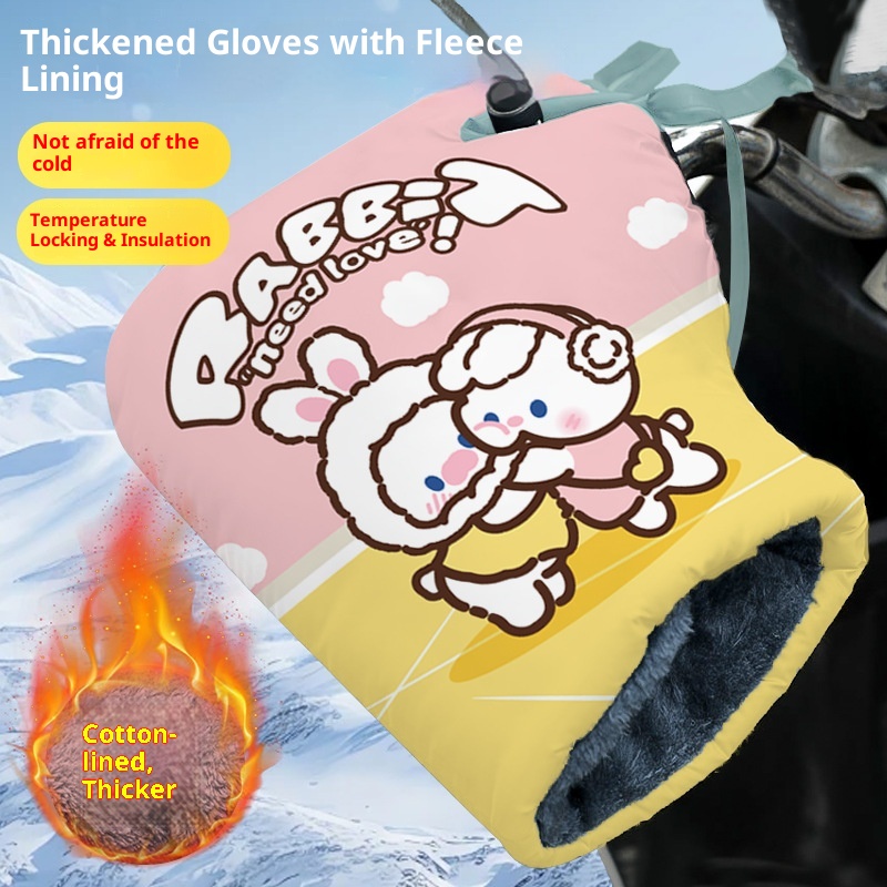 001 New Electric Bike Winter Warm Waterproof Motorcycle Bicycle Thickened Windproof Cold-Proof Cotton-Padded Riding_voghion.com