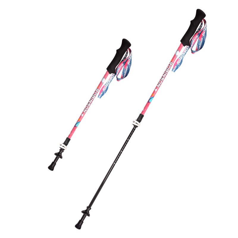 001 Robinson Children's Hiking Carbon Fiber Ultra-light Short External Lock Portable Youth Boys And Girls Walking Stick_voghion.com