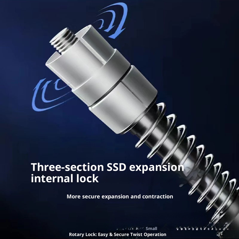 001 Bastone da passeggio telescopico pieghevole professionale per escursionismo all'aperto e arrampicata in lega di alluminio_voghion.com