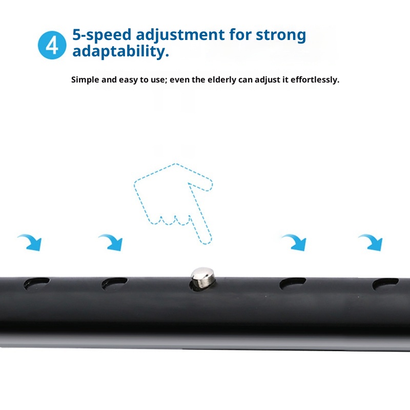 001 Bastone da passeggio pieghevole in lega di alluminio con luce per anziani, robusto bastone da passeggio a quattro angoli,_voghion.com