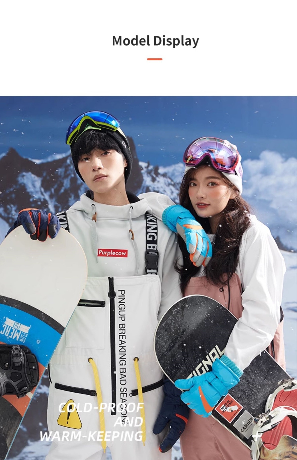 Gants d'hiver chauds et résistants au froid pour le ski, le vélo et les écrans tactiles, en coton épais, pour femmes et femmes._voghion.com