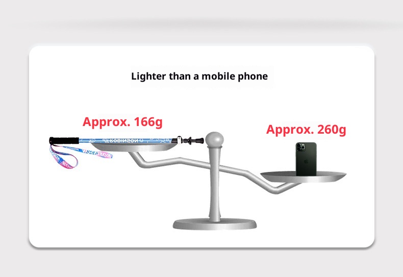 001 Robinson Kinder-Trekkingstock aus Aluminiumlegierung mit externer Verriegelung, ultraleicht, kurz, teleskopierbar, tragbar, für Jugendliche, Jungen und_voghion.com