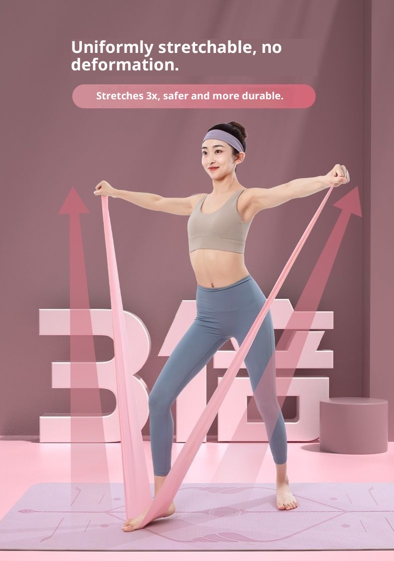 001 Yoga Artifact Hip Lift Exercise Shoulder Opening Beauty Back Stretch Dance Resistance Band_voghion.com
