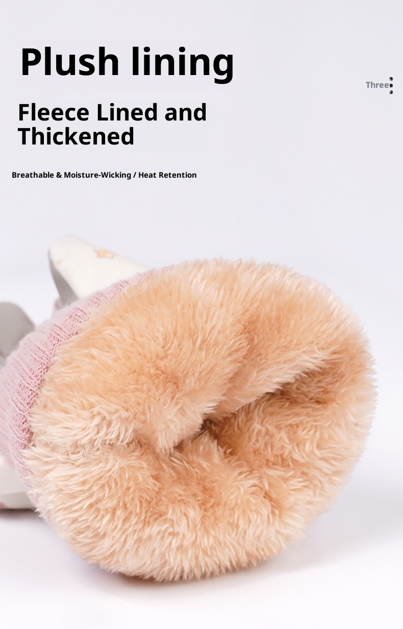 ActiveGo Cute Cat Ski Gloves For Women Winter Split Finger Outdoor Riding Windproof Waterproof Coldproof Fleece Lined Thickened_voghion.com