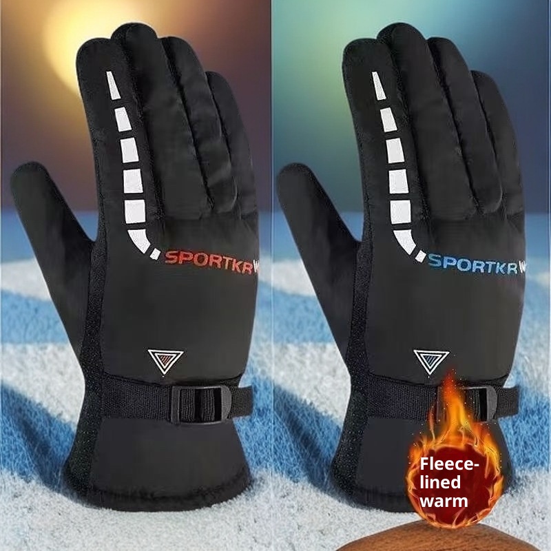 ActiveGo Winter Warm For Men, Fleece-Lined And Thickened, Outdoor Riding, Windproof, Waterproof, Cold-Proof, Skiing, Motorcycle,_voghion.com