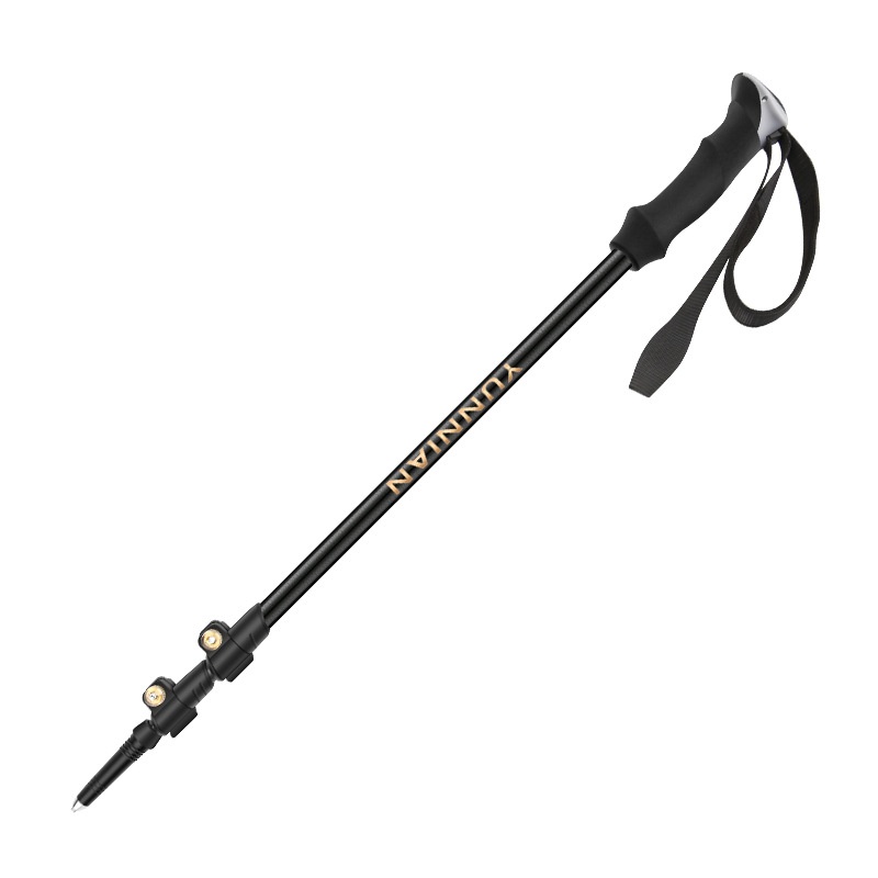 001 Factory Direct Supply Carbon Fiber Ultra-light Telescopic Trekking Walking Stick Outdoor Climbing Hiking Folding Pole_voghion.com