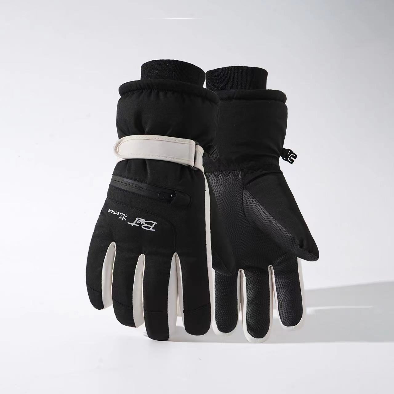 001 Women's Winter Ski Gloves, Warm, Touchscreen, Cold-Proof, Snow Play, Water-Resistant, Thickened, Fleece-Lined, Cycling,_voghion.com