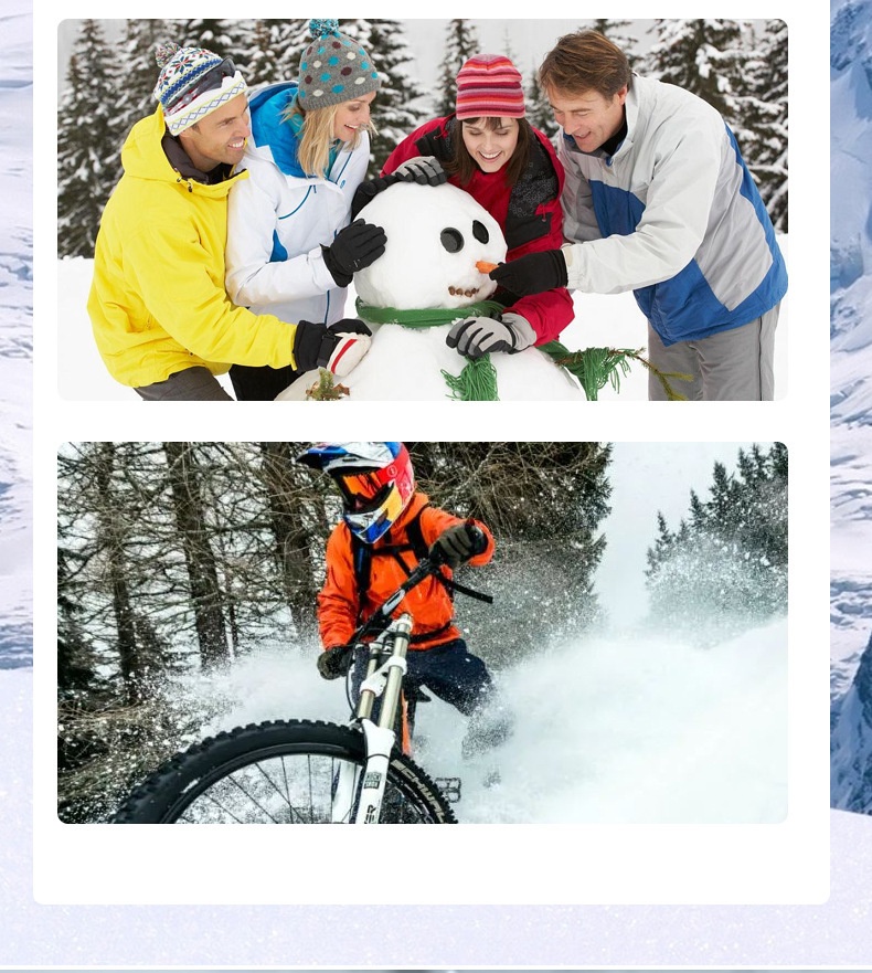 ActiveGo Winter Ski Motorcycle Warm Fleece Lined Thickened Riding Waterproof Windproof Cold Resistant Non-Slip Rainproof Outdoor_voghion.com