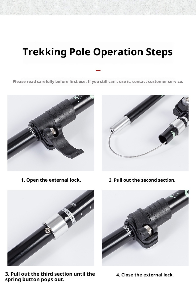 001 Bastone da passeggio telescopico corto ultraleggero pieghevole in lega di alluminio per escursionismo all'aperto all'ingrosso_voghion.com
