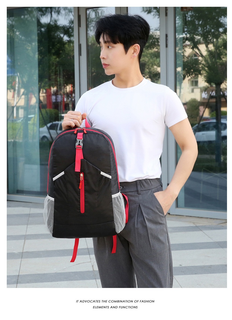 001 Nuovo zaino di grande capacità per uomo e donna, borsa portaoggetti pieghevole, borsa da escursionismo e ciclismo ultraleggera e resistente all'acqua_voghion.com